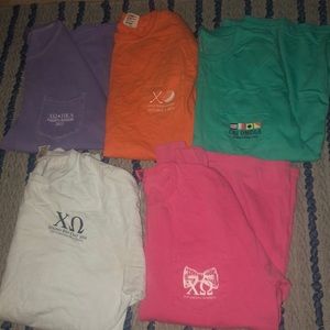 BUNDLE large Chi Omega Shirts